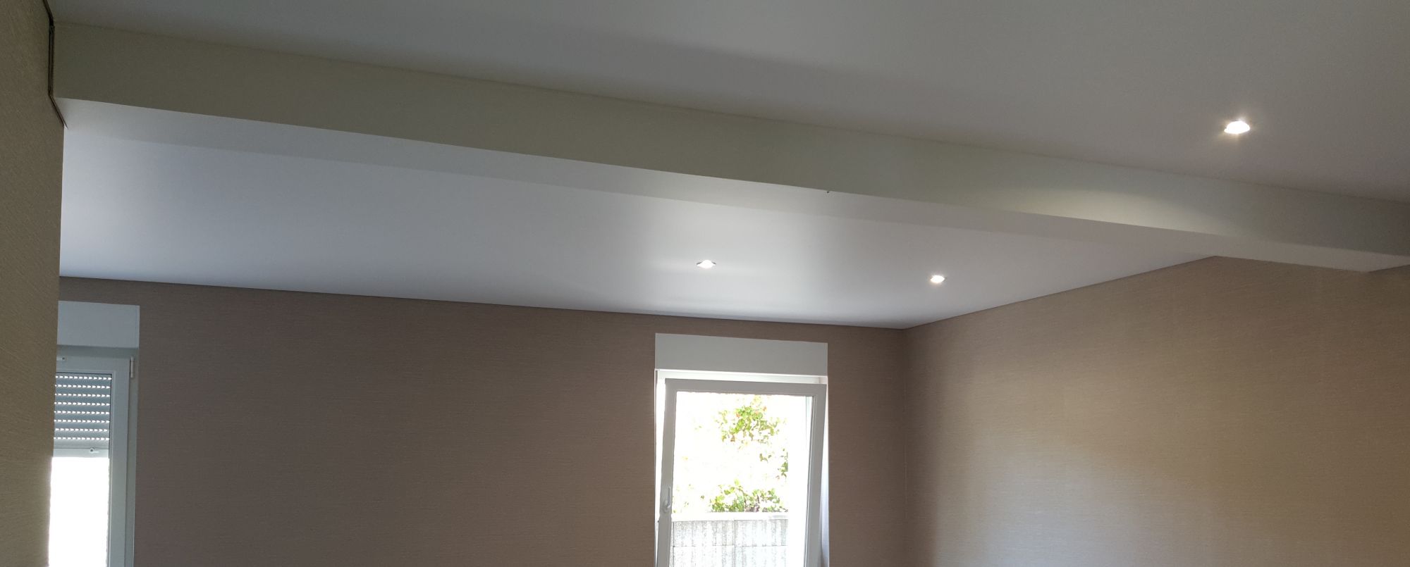 Habillage de linteau et pose de plafond tendu &agrave; Flastroff Hayange 1