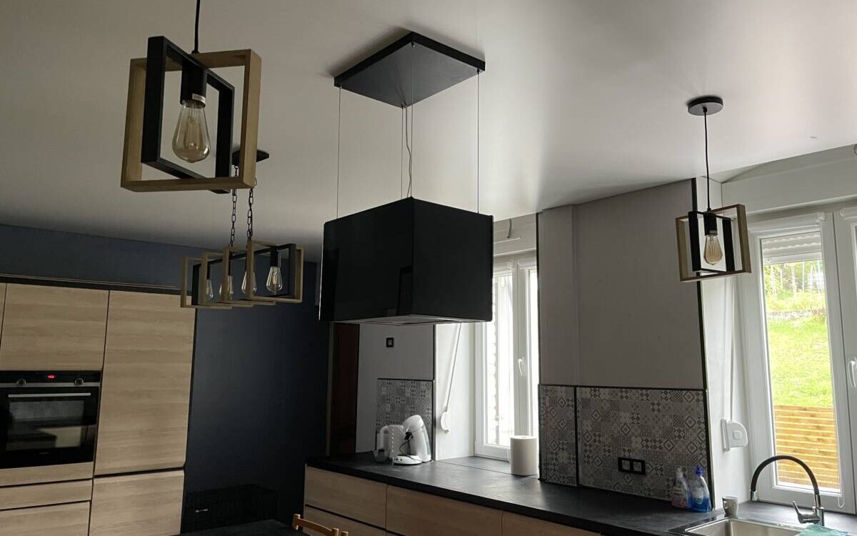 Plafond tendu cuisine dans la commune d’Algrange Forbach